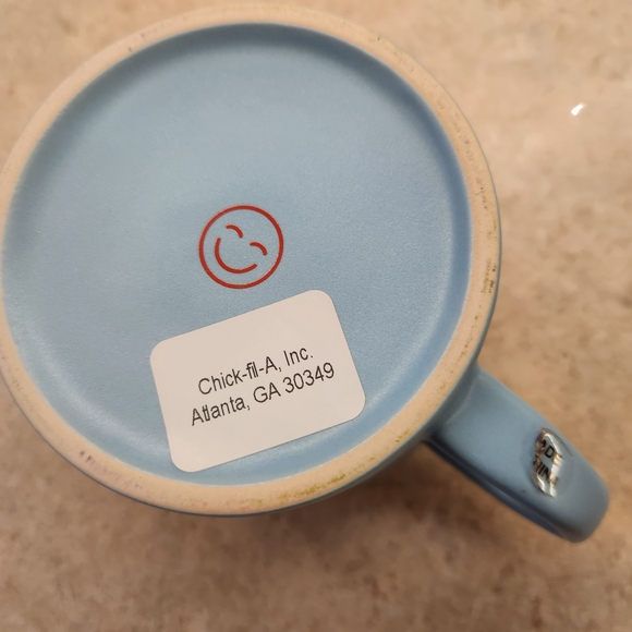 Chic-fl-A Blue Confetti Ceramic Mug New - Picture 2 of 6